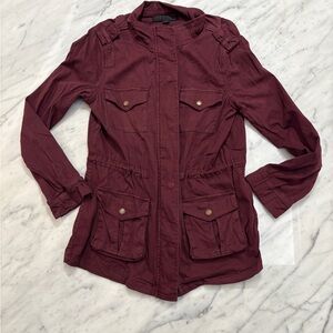 Tinsel Maroon Utility Jacket